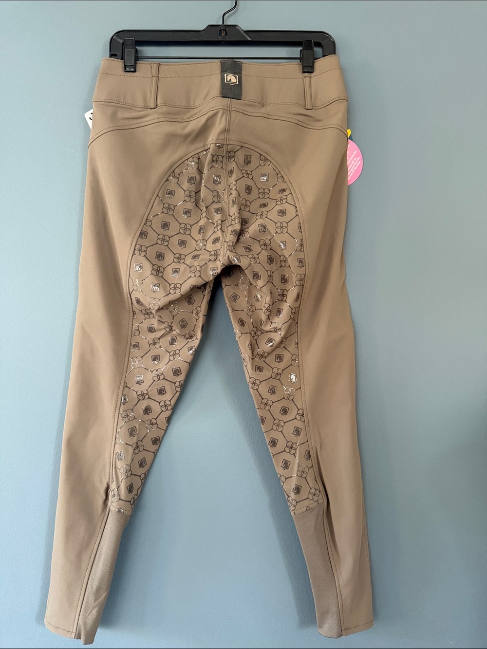 🤎NWT🤎 Romfh Brown Isabella Full Seat Riding Breeches with Printed Silicone Patch - Picture 2 of 13